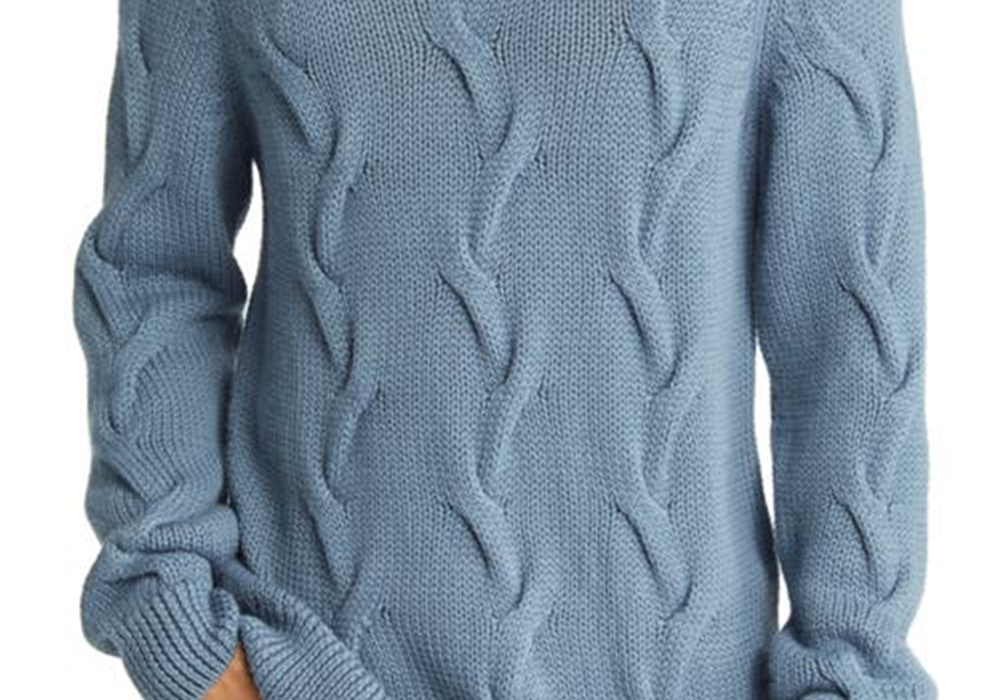 Brax Brian Wool Blend Turtleneck Sweater In Storm