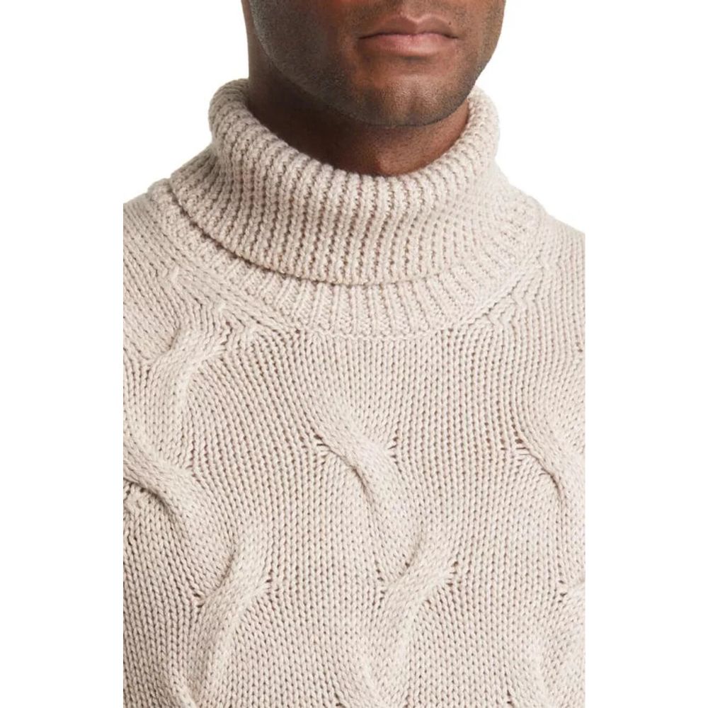 Brax Men's Cookie Brian Wool Blend Turtleneck Sweater Size 52