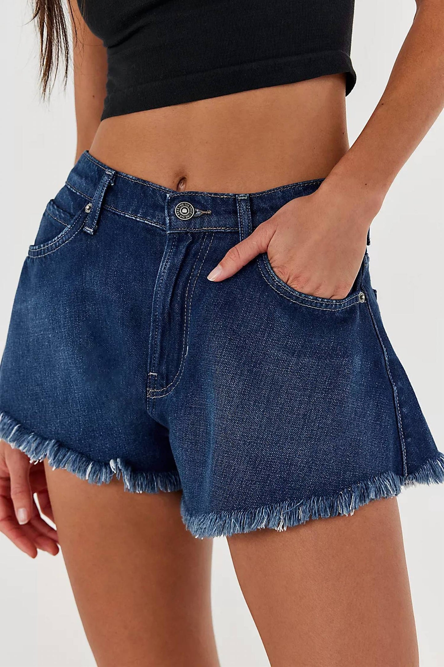 Free People - Sparks Fly Denim Shorts