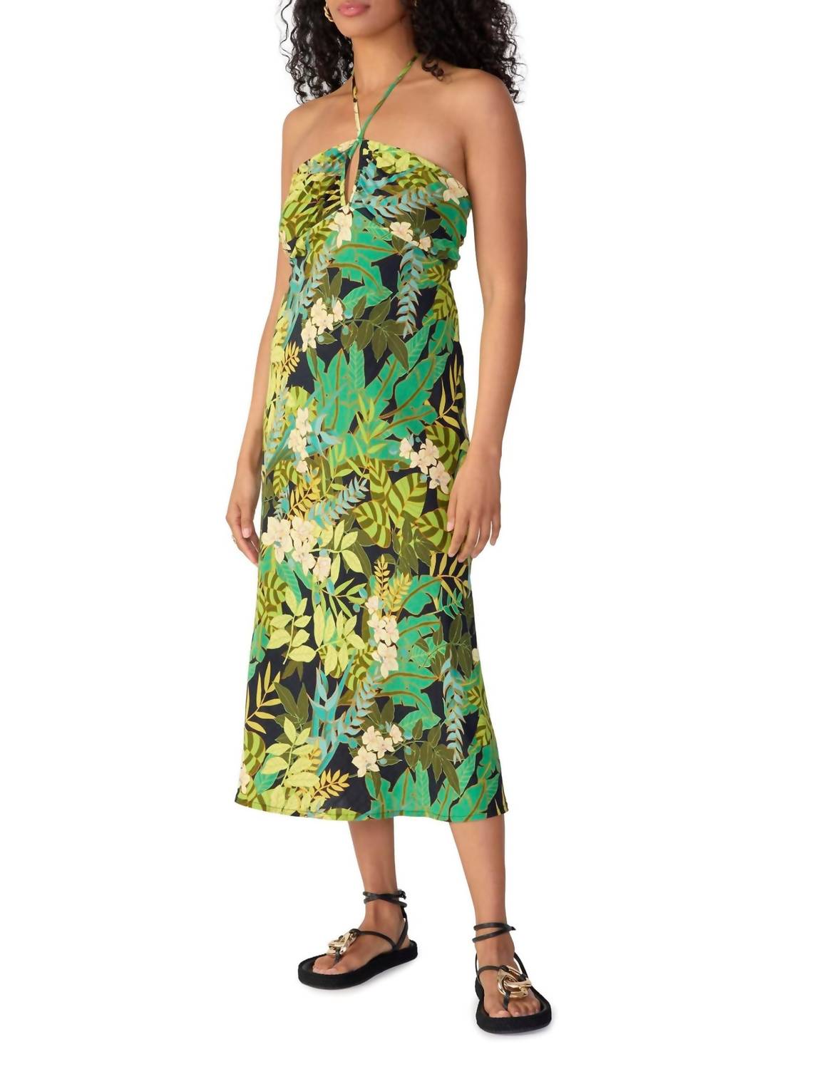 Sanctuary - Halter Keyhole Midi Dress