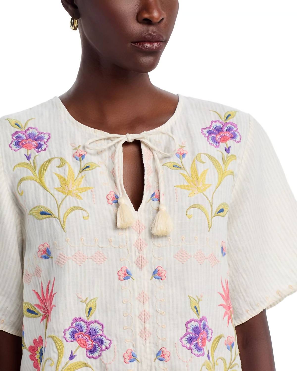 Johnny Was - CALISTA RUFFLE SLEEVE FIELD BLOUSE