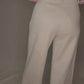 Allie Rose - Suede Laser Cut Wide Leg Pants