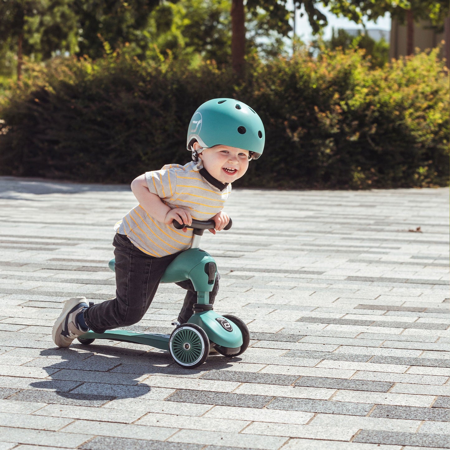 Scoot & Ride 2-in-1 Ride-On & Stand Scooter, Ages 1-5, Highwaykick 1, Forest