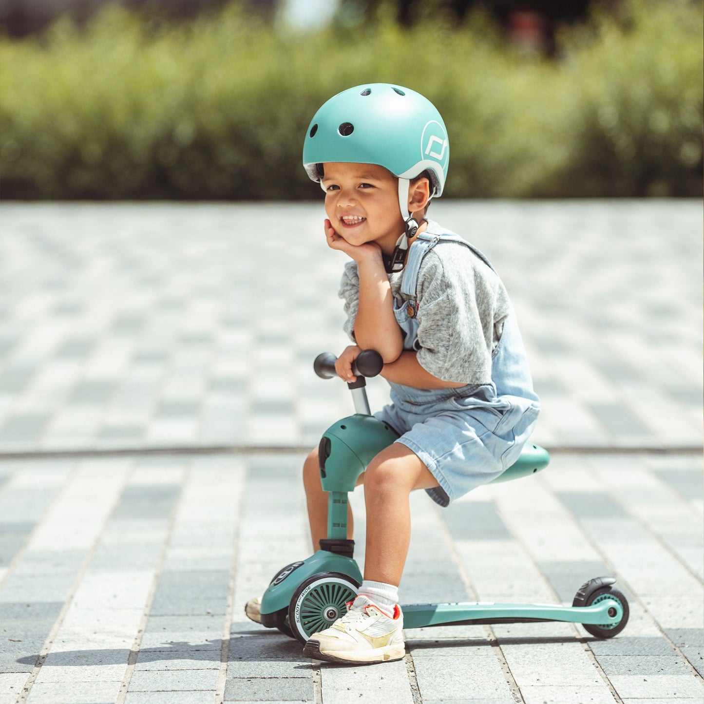 Scoot & Ride 2-in-1 Ride-On & Stand Scooter, Ages 1-5, Highwaykick 1, Forest