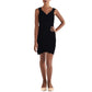 Emerald Sundae Womens Juniors Scalloped Mini Cocktail and Party Dress Navy XL