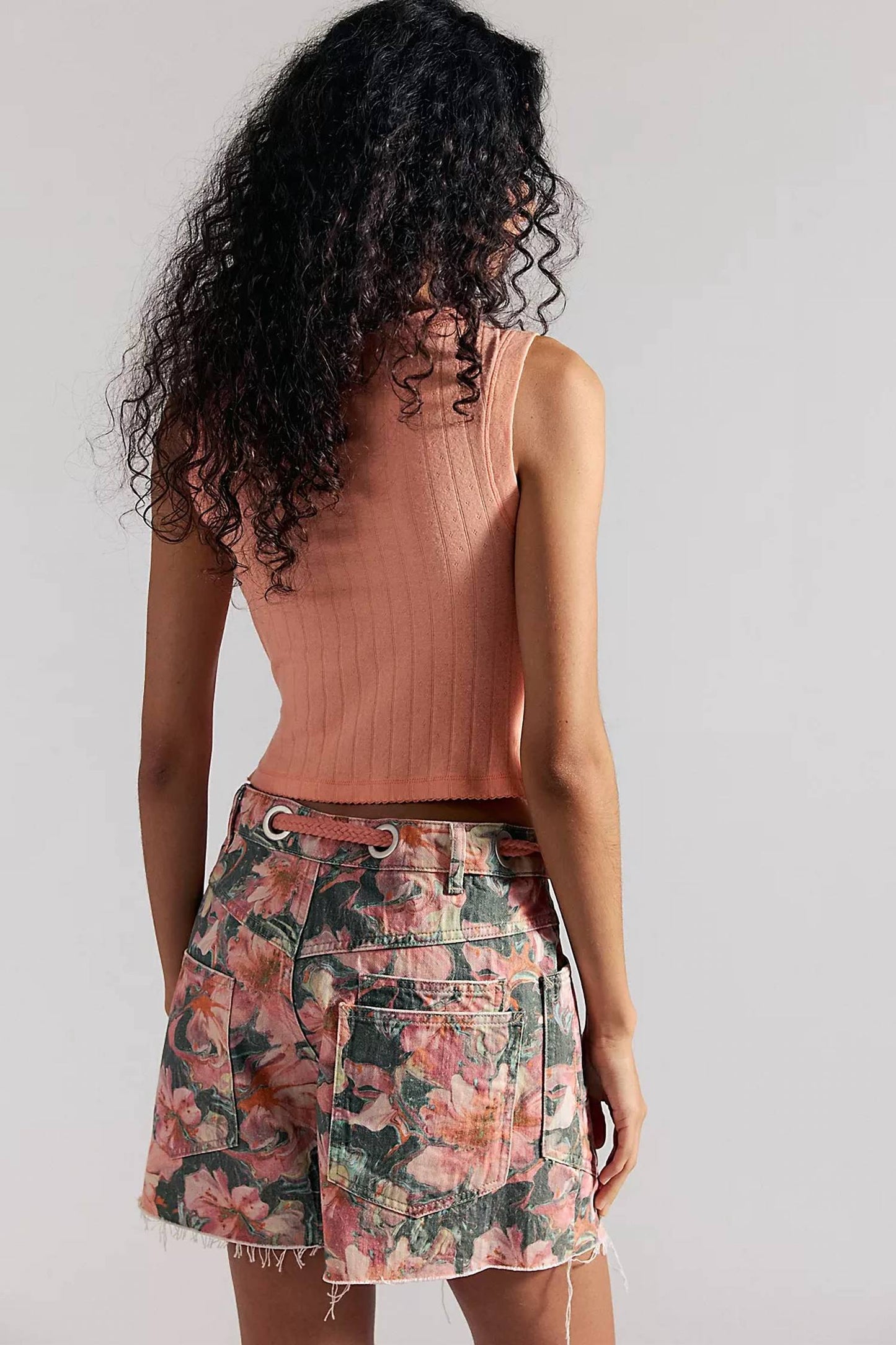 Free People - Moxie Printed Barrel Shorts