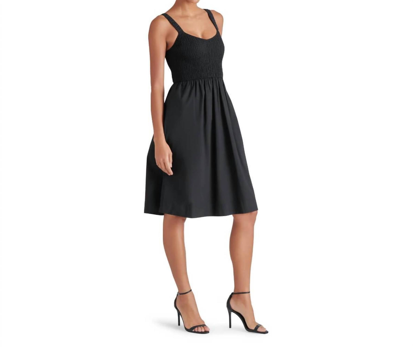 Steve Madden - Fleur Smocked Scoop Neck Dress