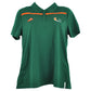 NCAA Adidas Miami Hurricanes Short Sleeve Green Womens Ladies Polo Shirt
