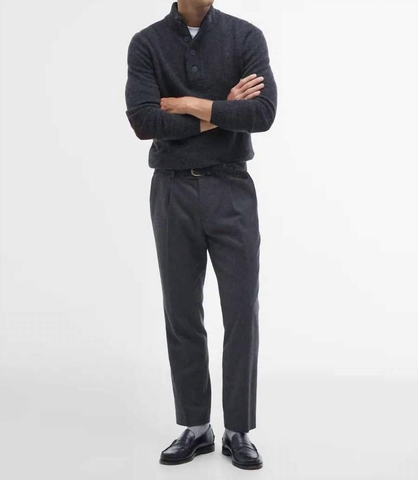 Barbour - Essential Patch Half Zip Sweater