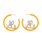 Brianna Cannon - Women's University Of Tennessee Pave Hoop Earrings
