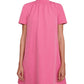 Staud Ilana Mock Neck Mini Dress Pink Size L