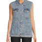 Amanda Uprichard - Rhinestone Embellished Button Greyson Denim Vest
