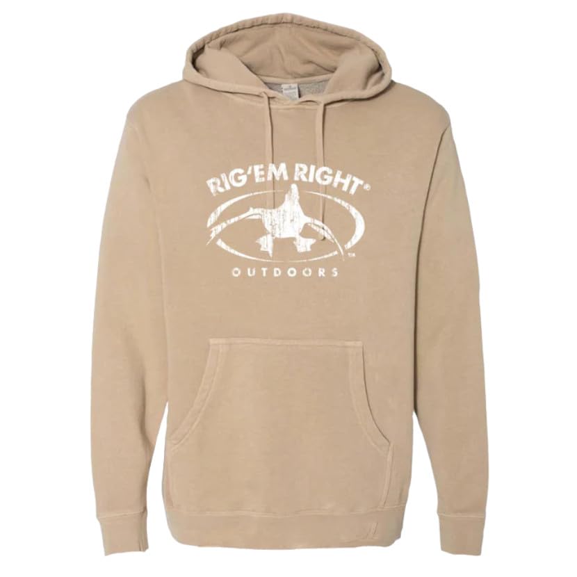 Rig Em Right Outdoors Gunner Hoodie Tan X Large