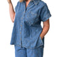 Entro - Elevated Quilted Button Down Top