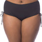 Kenneth Cole - Adjustable High Waist Tankini Bottom - Plus Size