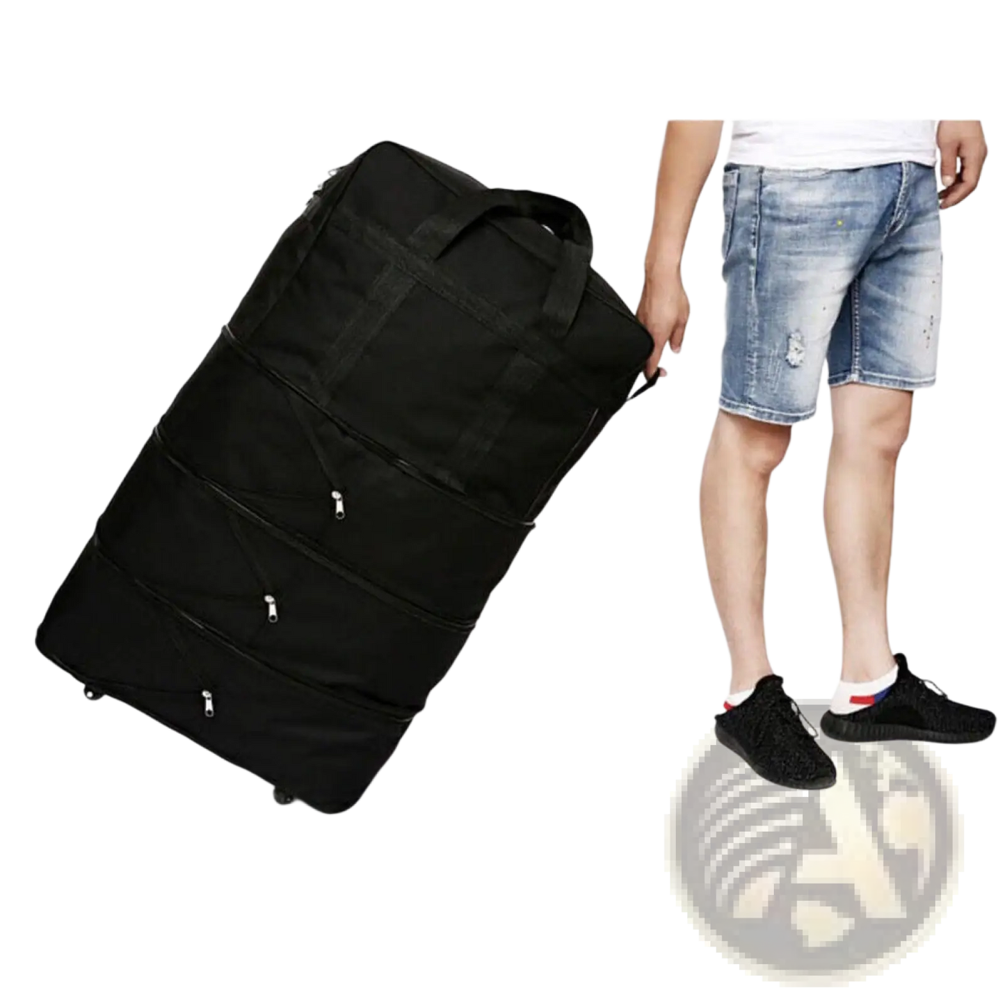 42 Inch Expandable Lightweight Rolling Travel Suitcase