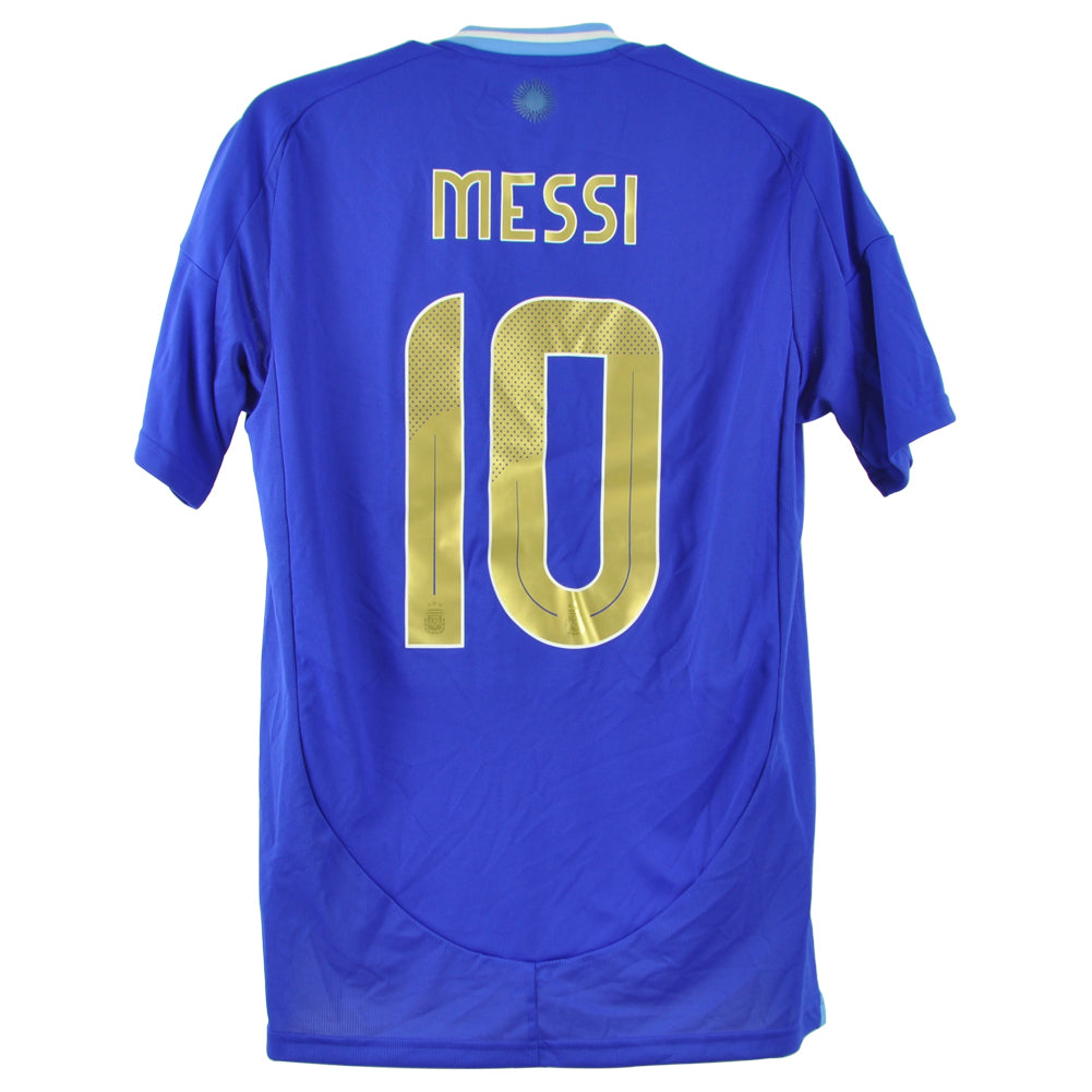 Adidas Argentina 24 Messi #10 Youth Kids Soccer Futbol Away Jersey