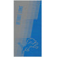 NFL Detroit Lions Jacquard 36x72 Sports Cotton Football Beach Towel Gray Blue