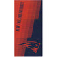 NFL New England Patriots Jacquard 36x72 Sports Cotton Football Beach Towel