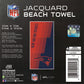 NFL New England Patriots Jacquard 36x72 Sports Cotton Football Beach Towel
