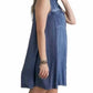Adora - Button Down Sleeveless Short Denim Dress