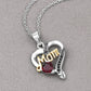 0.55 Carat Genuine Garnet and Black Spinel .925 Sterling Silver Pendant