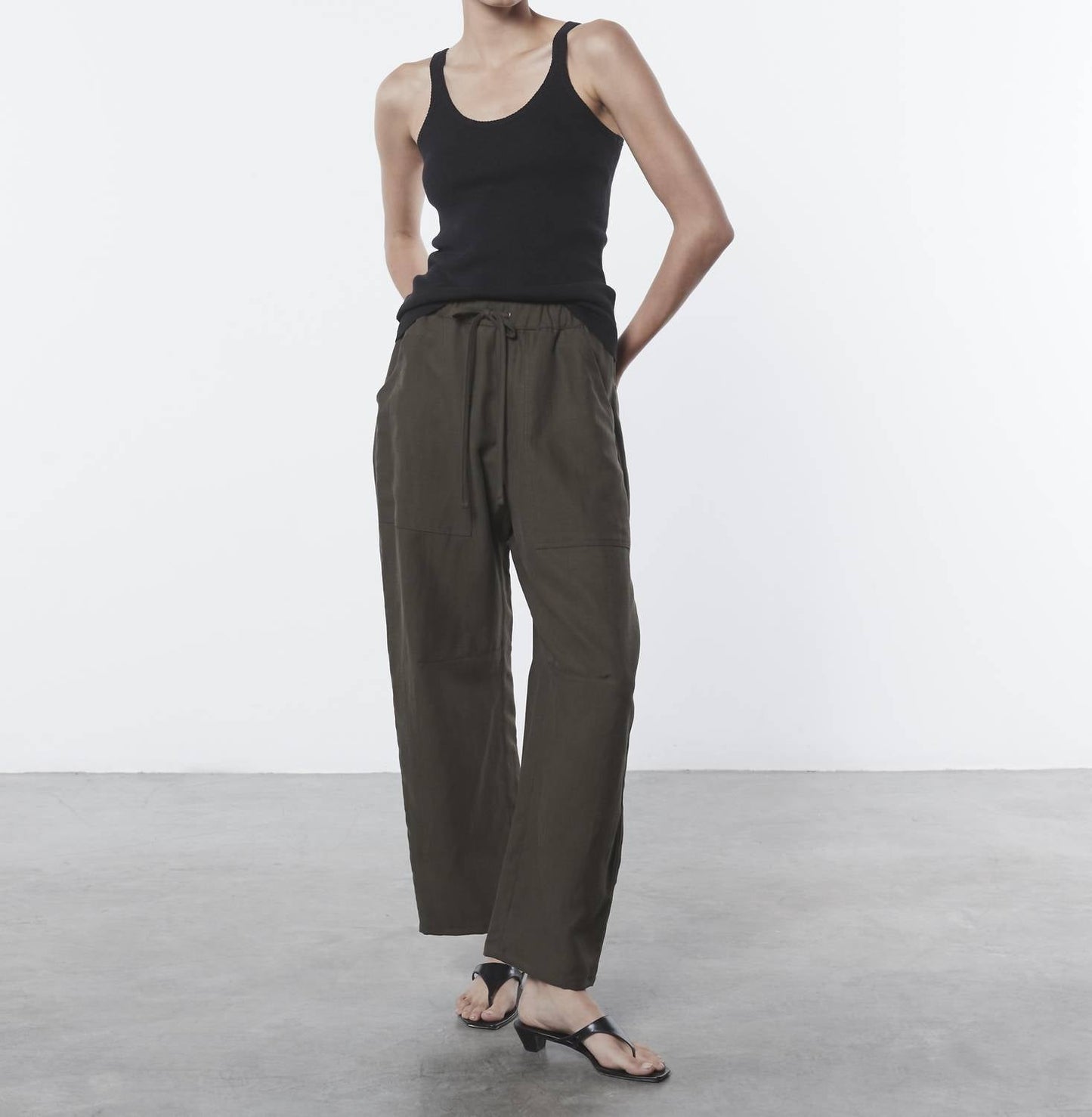 Enza Costa - LINEN KNIT STRAPPY TANK