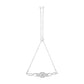 .925 Sterling Silver Diamond Cushion Frame Heart-Sides Twist 4â€-10â€ Adjustable Bolo Tennis Bolo Bracelet (I-J Color, I3 Clarity)