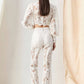 Akalia - Rebecca Guipure Lace Top And Pant Set