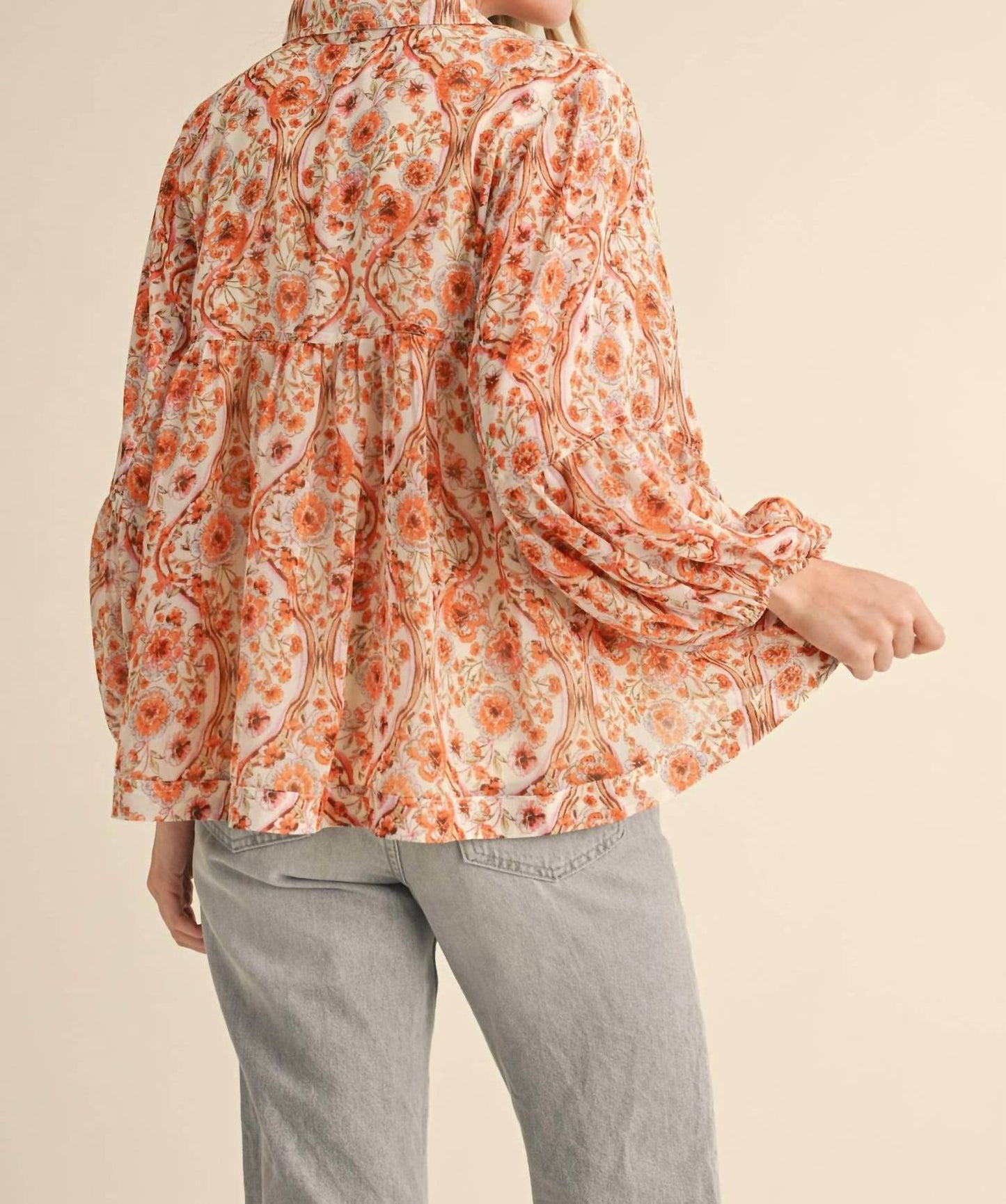 &Merci - Print Collared Top