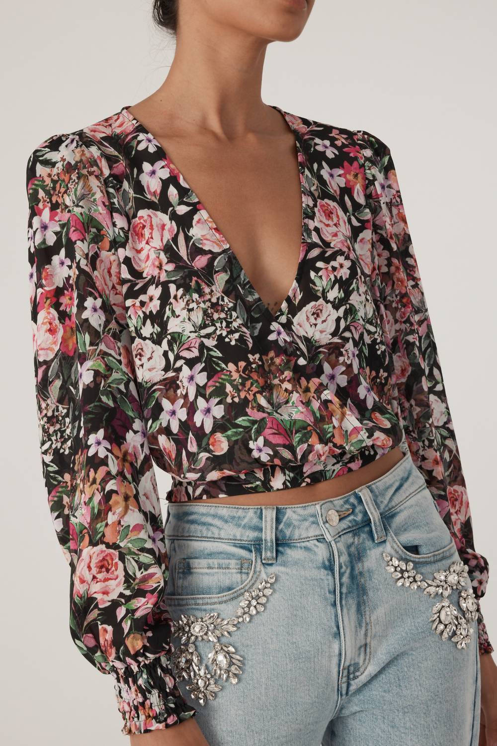Generation Love - Avanna Floral Wrap Blouse