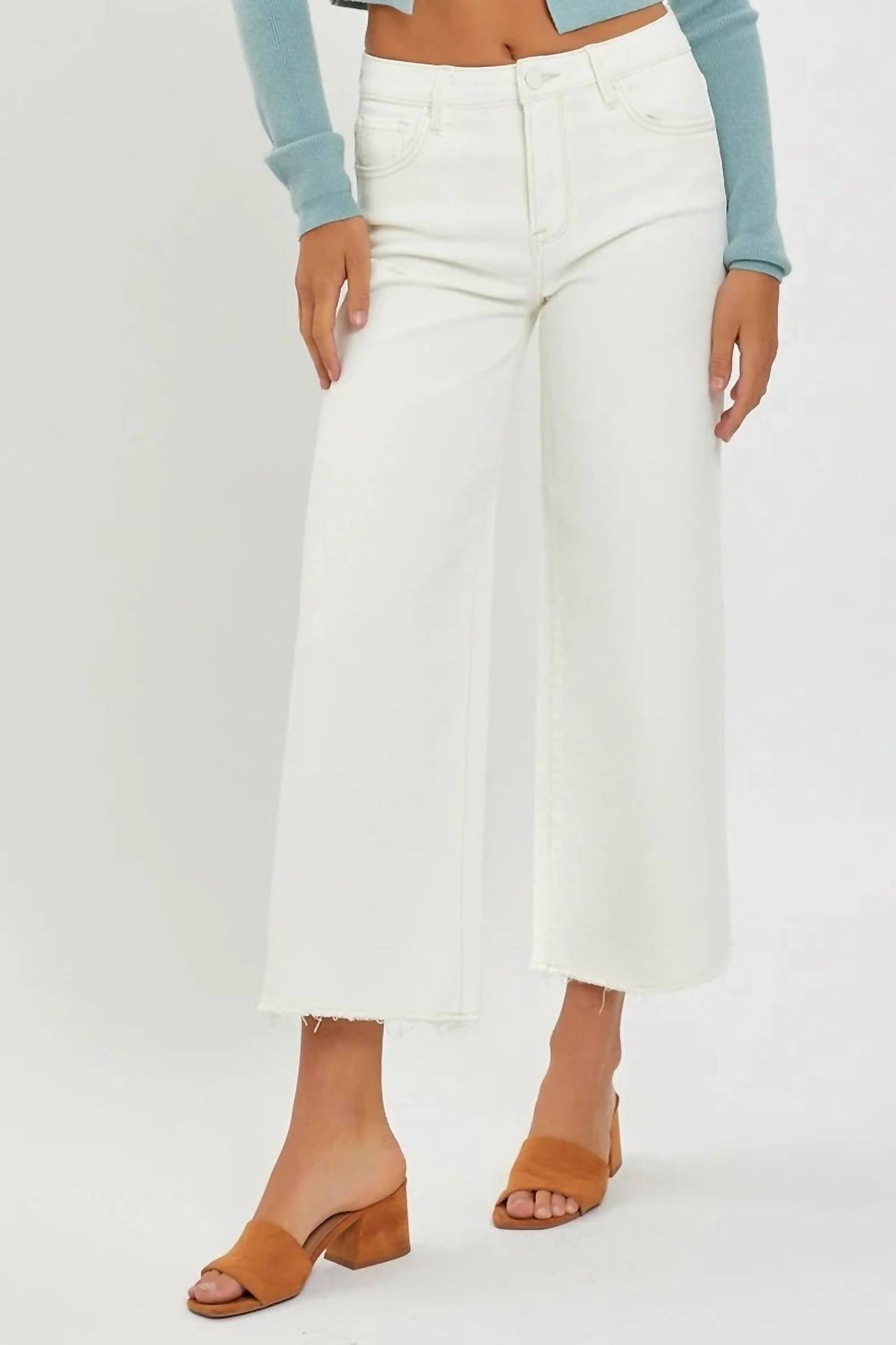 Risen - High Rise Crop Jeans