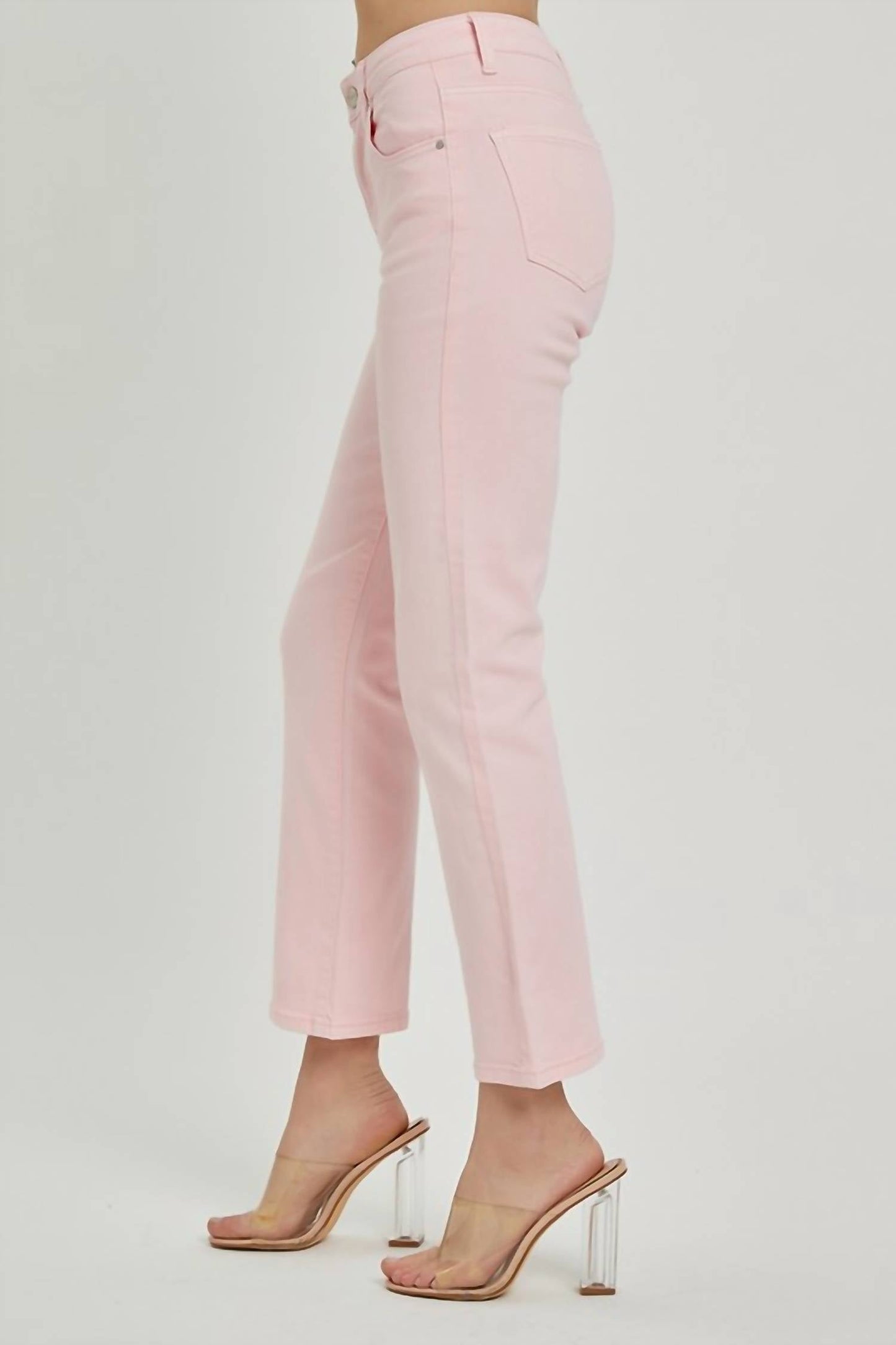 Risen - Mid Rise Straight Jeans