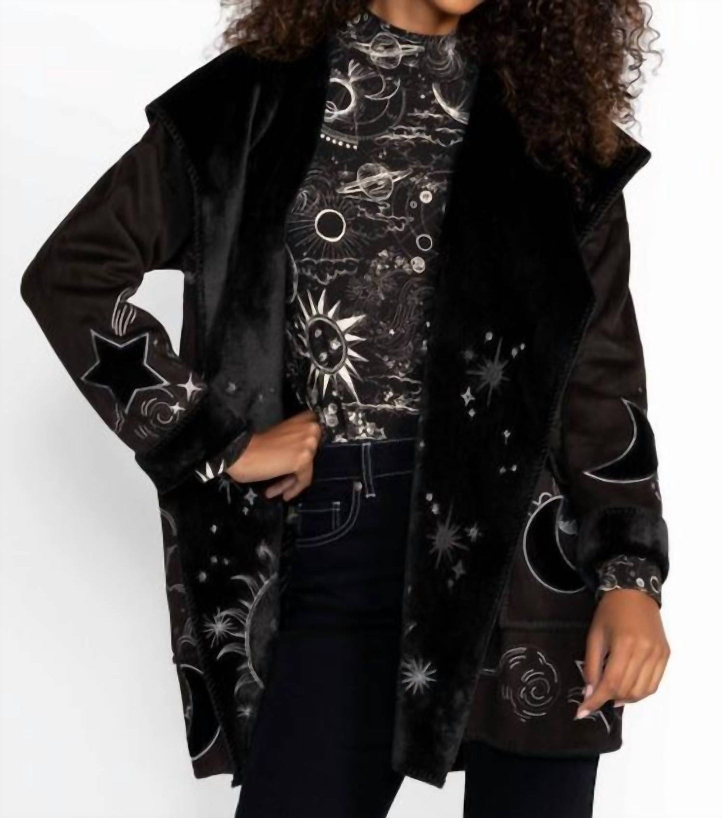 Johnny Was - CHANI SUEDE BACK FUR COAT