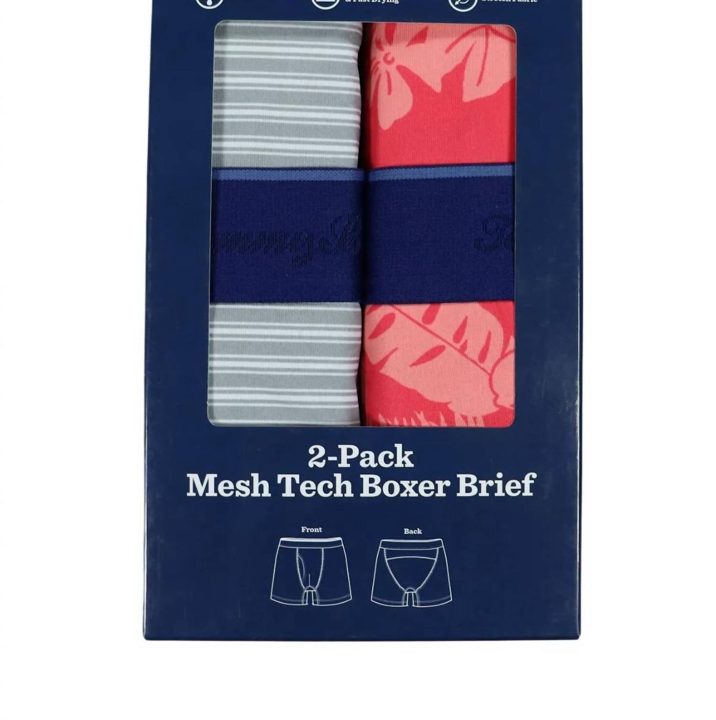 Tommy Bahama - Men's 2-pack Mesh Tech Retail Boxed Boxer Brief Underwear