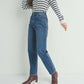 Just Black Denim - High Rise Tapered Barrel Jean