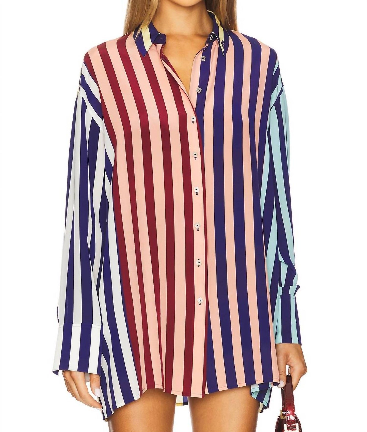 Muma World - Striped Oversized Shirt