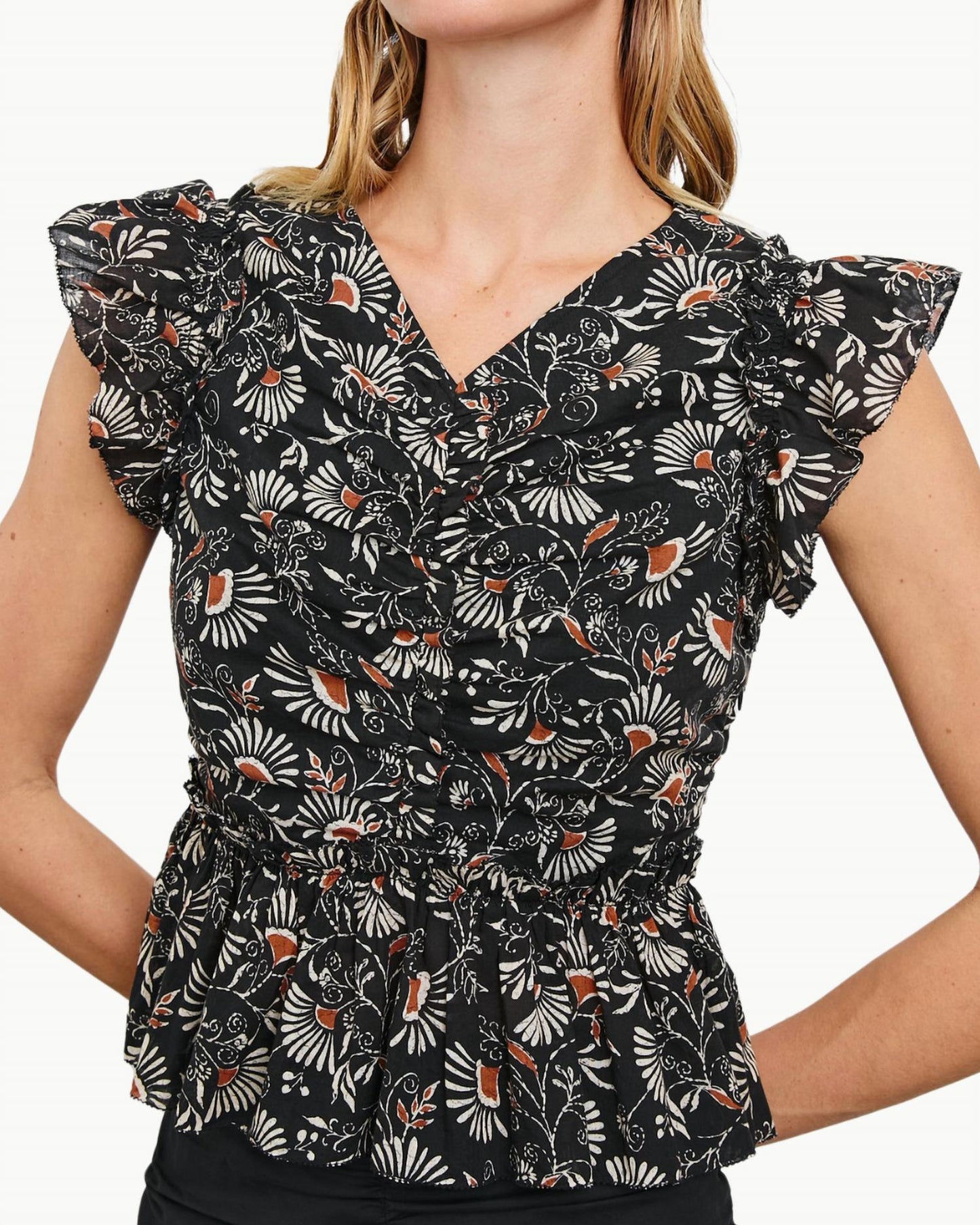Rails - Cali Flutter Sleeves Top