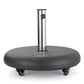 Wheelie Round Umbrella Base With Stainless Steel Holder