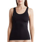 Halogen Women's Black Wide Scoop Neck Sleeveless Tank Top Size Small
