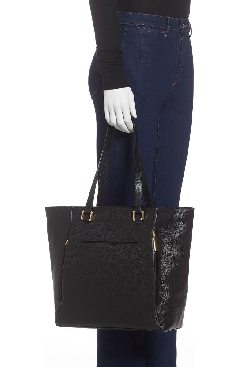 Nordstrom Olivia Core Leather Tote Beige