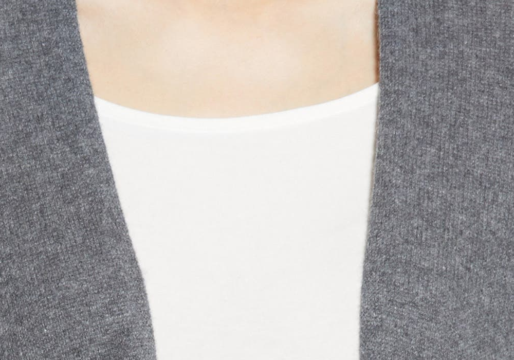 Nordstrom Recycled Cashmere Ruana In Grey Dark Heather Size One Size