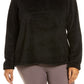 Zella Women's Black Nikki Furry Fleece Sweatshirt