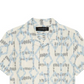 Treasure & Bond Kids XL Button-Up Camp Shirt in Ivory Dove Ikat - Nordstrom