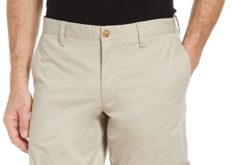 Open Edit Grey Sphere Skinny Chino Shorts - Stretch Cotton  Size 38