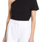 Halogen(R) Halogen Knit One-Shoulder Top In Black Size Large