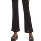 Medium Size Black Open Edit Sheen Knit Flare Pants
