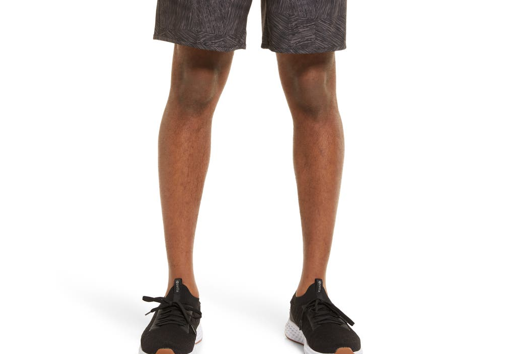 Zella Bluffs Board Shorts - Blue Weather Tiled Elm Print, Size XS