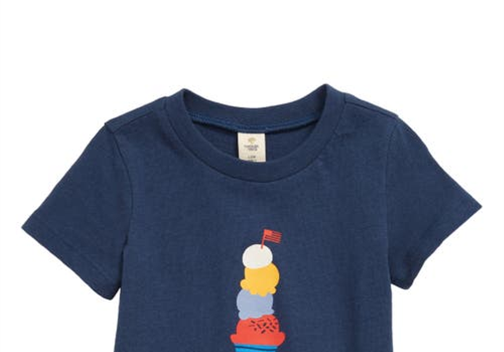 Tucker + Tate Graphic Tee In Navy Denim Summer Treat At Nordstrom Size 9M