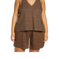 Treasure & Bond Women's Tan Tie Shoulder Tank Size 3X
